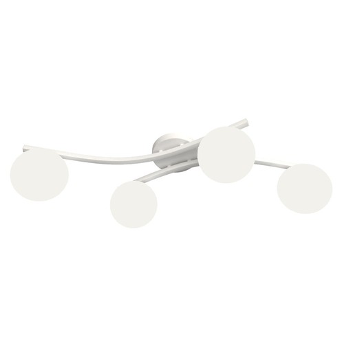 Opus 4 Vit/Opal taklampa - Ø15 cm, E14, 230V, utan ljuskälla
