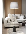 Pearl LP1 Grå golvlampa - Ø44 cm, E27, 230V, utan ljuskälla