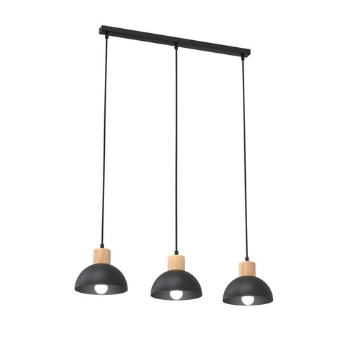 Seco 3 Svart taklampa - Ø18 cm, E27, 230V, utan ljuskälla