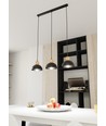Seco 3 Svart taklampa - Ø18 cm, E27, 230V, utan ljuskälla