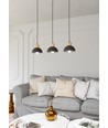 Seco 3 Svart taklampa - Ø18 cm, E27, 230V, utan ljuskälla
