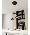 Seco 3 Svart Prem taklampa - Ø18 cm, E27, 230V, utan ljuskälla
