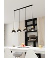 Seco 4 Svart taklampa - Ø18 cm, E27, 230V, utan ljuskälla