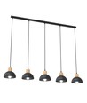 Seco 5 Svart taklampa - Ø18 cm, E27, 230V, utan ljuskälla