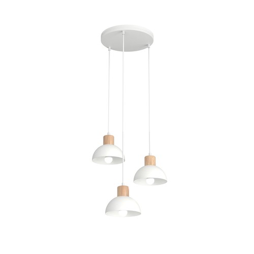 Seco 3 Vit Prem taklampa - Ø18 cm, E27, 230V, utan ljuskälla