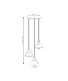 Seco 3 Vit Prem taklampa - Ø18 cm, E27, 230V, utan ljuskälla