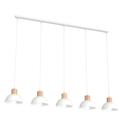 Seco 5 Vit taklampa - Ø18 cm, E27, 230V, utan ljuskälla