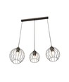 Nando 3 Svart pendellampa - Ø24 cm, E27, 230V, utan ljuskälla