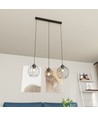 Nando 3 Svart pendellampa - Ø24 cm, E27, 230V, utan ljuskälla