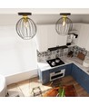 Nest 1 Svart/Guld taklampa - Ø24 cm, E27, 230V, utan ljuskälla