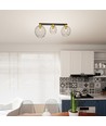 Nest 3 Svart/Guld taklampa - Ø24 cm, E27, 230V, utan ljuskälla
