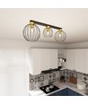 Nest 3 Svart/Guld taklampa - Ø24 cm, E27, 230V, utan ljuskälla