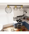 Nest 3 Svart/Guld taklampa - Ø24 cm, E27, 230V, utan ljuskälla