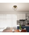Nest 3PREM Svart/Guld taklampa - Ø24 cm, E27, 230V, utan ljuskälla