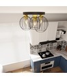 Nest 3PREM Svart/Guld taklampa - Ø24 cm, E27, 230V, utan ljuskälla