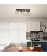 Nest 4 Svart/Guld taklampa - Ø24 cm, E27, 230V, utan ljuskälla