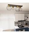 Nest 4 Svart/Guld taklampa - Ø24 cm, E27, 230V, utan ljuskälla