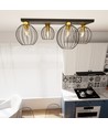 Nest 4 Svart/Guld taklampa - Ø24 cm, E27, 230V, utan ljuskälla