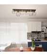 Nest 6 Svart/Guld taklampa - Ø24 cm, E27, 230V, utan ljuskälla