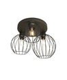 Nest 3PREM Svart taklampa - Ø24 cm, E27, 230V, utan ljuskälla