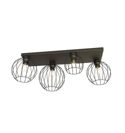 Nest 4 Svart taklampa - Ø24 cm, E27, 230V, utan ljuskälla