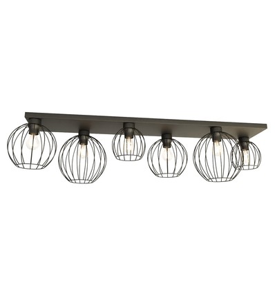 Nest 6 Svart taklampa - Ø24 cm, E27, 230V, utan ljuskälla