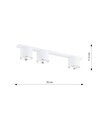 Nano 3 Vit taklampa - GU10 AR111, 230V, utan ljuskälla