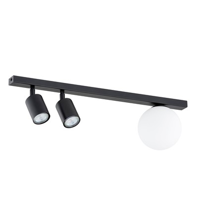 Baster 3 Svart taklampa - Ø14 cm, GU10 & E14, 230V, utan ljuskälla