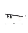 Baster 3 Svart taklampa - Ø14 cm, GU10 & E14, 230V, utan ljuskälla