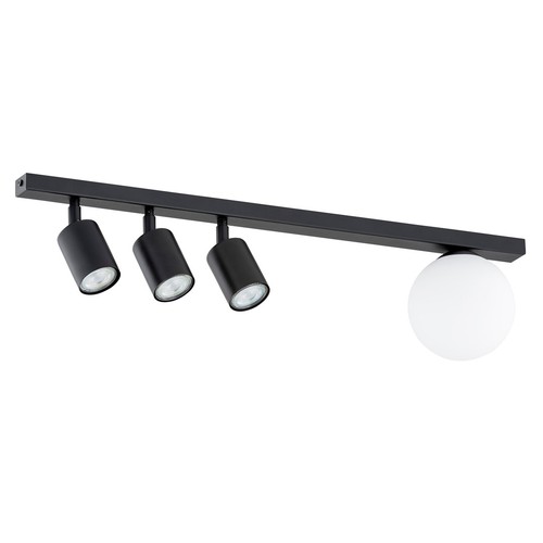 Baster 4 Svart taklampa - Ø14 cm, GU10 & E14, 230V, utan ljuskälla
