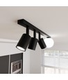 Baster 4 Svart taklampa - Ø14 cm, GU10 & E14, 230V, utan ljuskälla