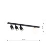 Baster 4 Svart taklampa - Ø14 cm, GU10 & E14, 230V, utan ljuskälla