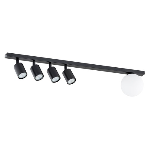 Baster 5 Svart taklampa - Ø14 cm, GU10 & E14, 230V, utan ljuskälla