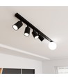 Baster 5 Svart taklampa - Ø14 cm, GU10 & E14, 230V, utan ljuskälla