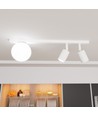Baster 3 Vit taklampa - Ø14 cm, GU10 & E14, 230V, utan ljuskälla