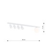Baster 5 Vit taklampa - Ø14 cm, GU10 & E14, 230V, utan ljuskälla