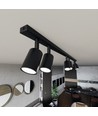Flash 6 Svart taklampa - GU10, 230V, utan ljuskälla