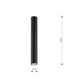 Tecno 1L Svart taklampa - GU10, 230V, utan ljuskälla