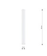 Tecno 1XL Vit taklampa - GU10, 230V, utan ljuskälla