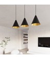 Rebel 3 Svart/Guld pendellampa - Ø23,5 cm, E27, 230V, utan ljuskälla