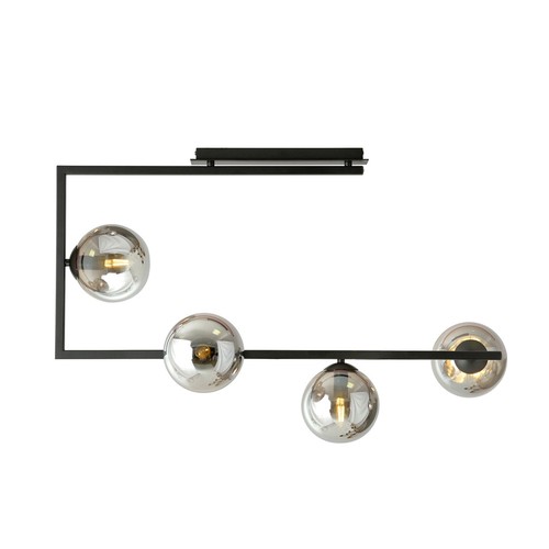 Soma 4 Svart/Grafit taklampa - Ø14 cm, E14, 230V, utan ljuskälla