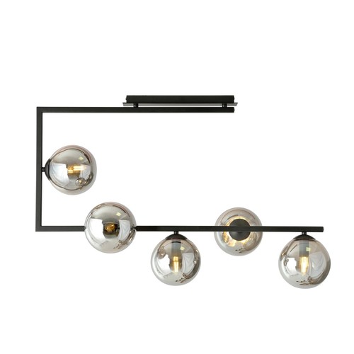 Soma 5 Svart/Grafit taklampa - Ø14 cm, E14, 230V, utan ljuskälla