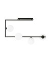 Soma 4 Svart/Opal taklampa - Ø14 cm, E14, 230V, utan ljuskälla