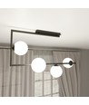 Soma 4 Svart/Opal taklampa - Ø14 cm, E14, 230V, utan ljuskälla