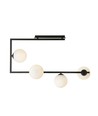 Soma 4 Svart/Opal taklampa - Ø14 cm, E14, 230V, utan ljuskälla