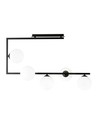Soma 5 Svart/Opal taklampa - Ø14 cm, E14, 230V, utan ljuskälla