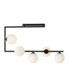 Soma 5 Svart/Opal taklampa - Ø14 cm, E14, 230V, utan ljuskälla