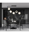Soma 5 Svart/Opal taklampa - Ø14 cm, E14, 230V, utan ljuskälla