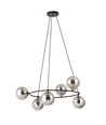 Azura 6 Svart/Grafit pendellampa - Ø14 cm, E14, 230V, utan ljuskälla