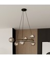Azura 6 Svart/Grafit pendellampa - Ø14 cm, E14, 230V, utan ljuskälla